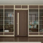 Kleiderschrank um die Tür Fotoansichten