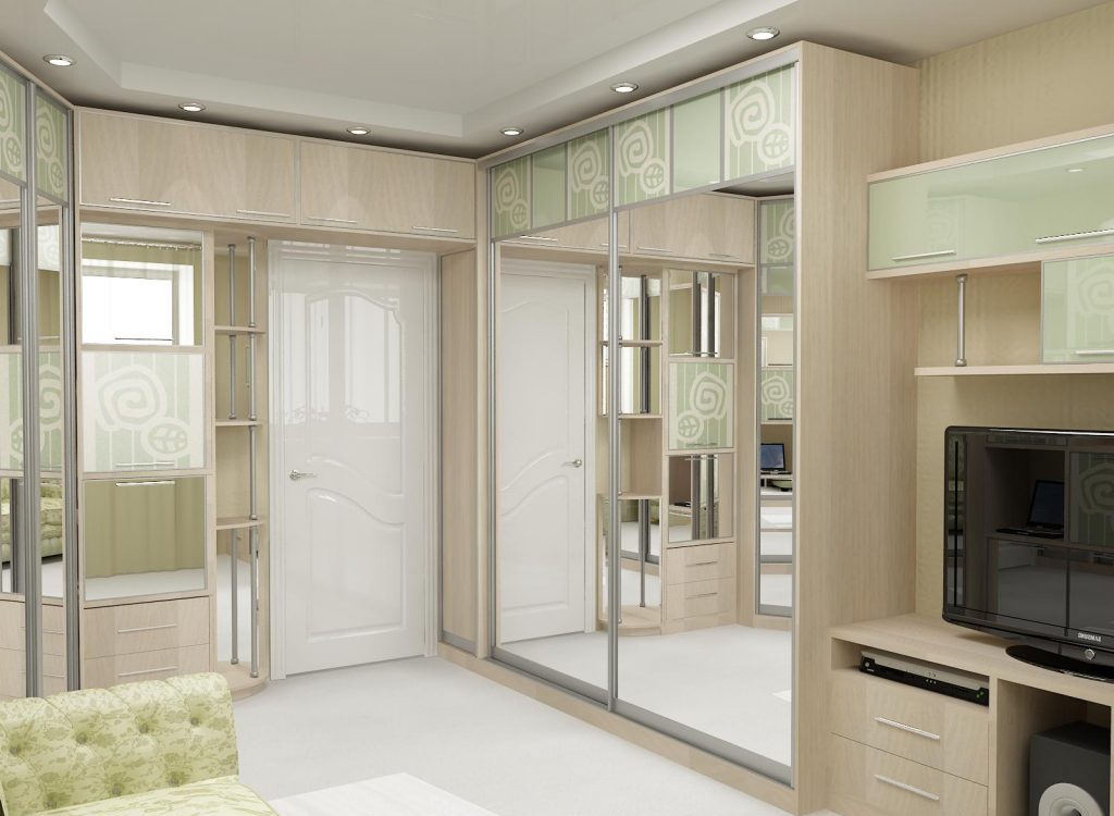 Kleiderschrank rund um die Tür-Design-Ideen