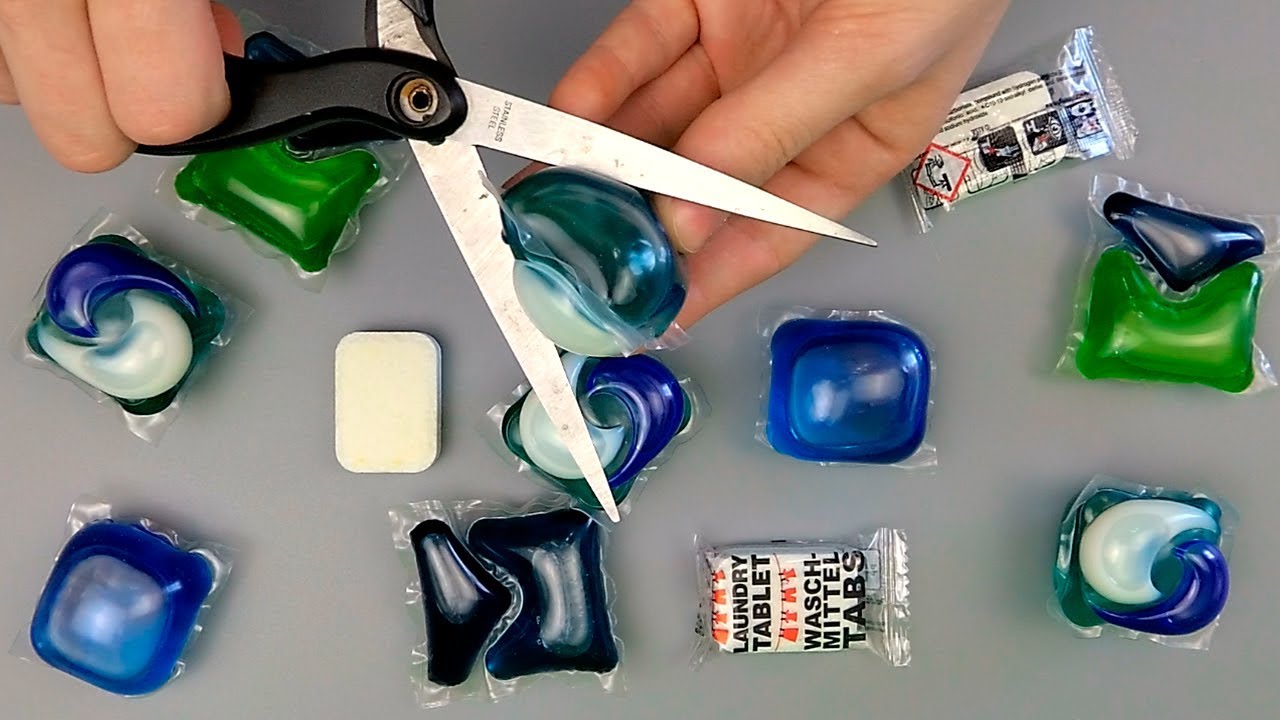 caractéristique des capsules pour le lavage