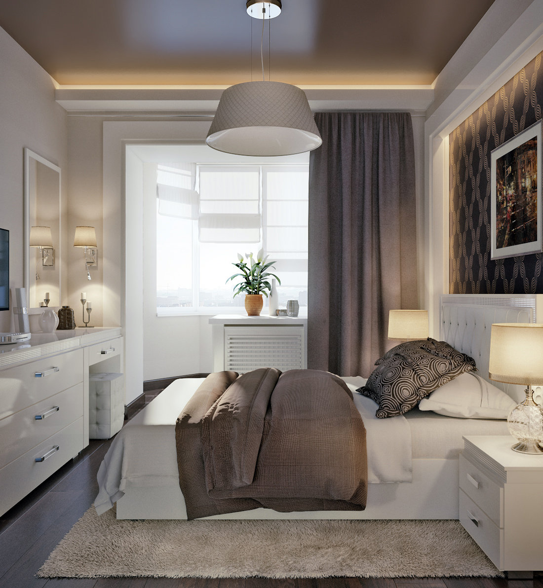 chambre 12 m² avec balcon