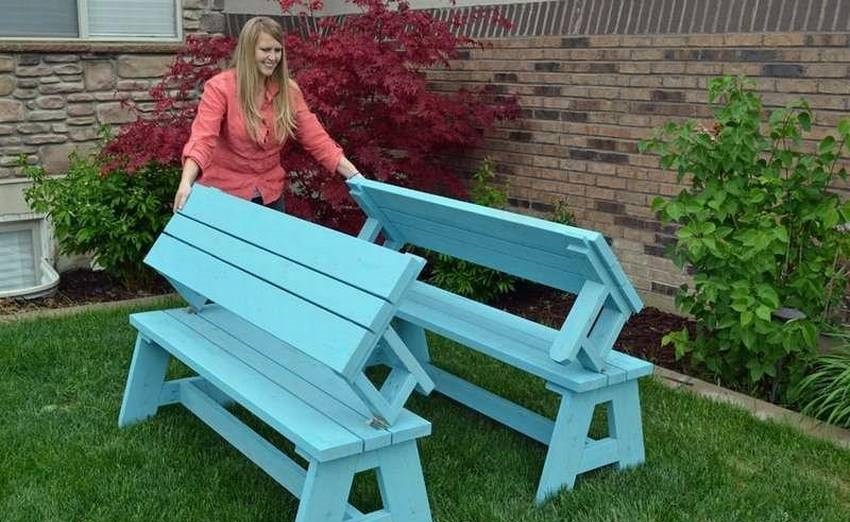 banc de table assemblé