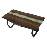 table basse avec coupe à la scie avec remplissage
