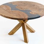 table avec coupe à la scie avec remplissage noir