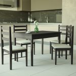 meja dapur gelap