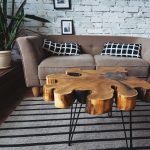 table non symétrique avec coupe à la scie