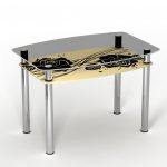 table de cuisine en verre