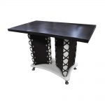 table de cuisine en osier
