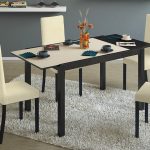 table de cuisine coulissante