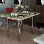 table de cuisine avec couverts