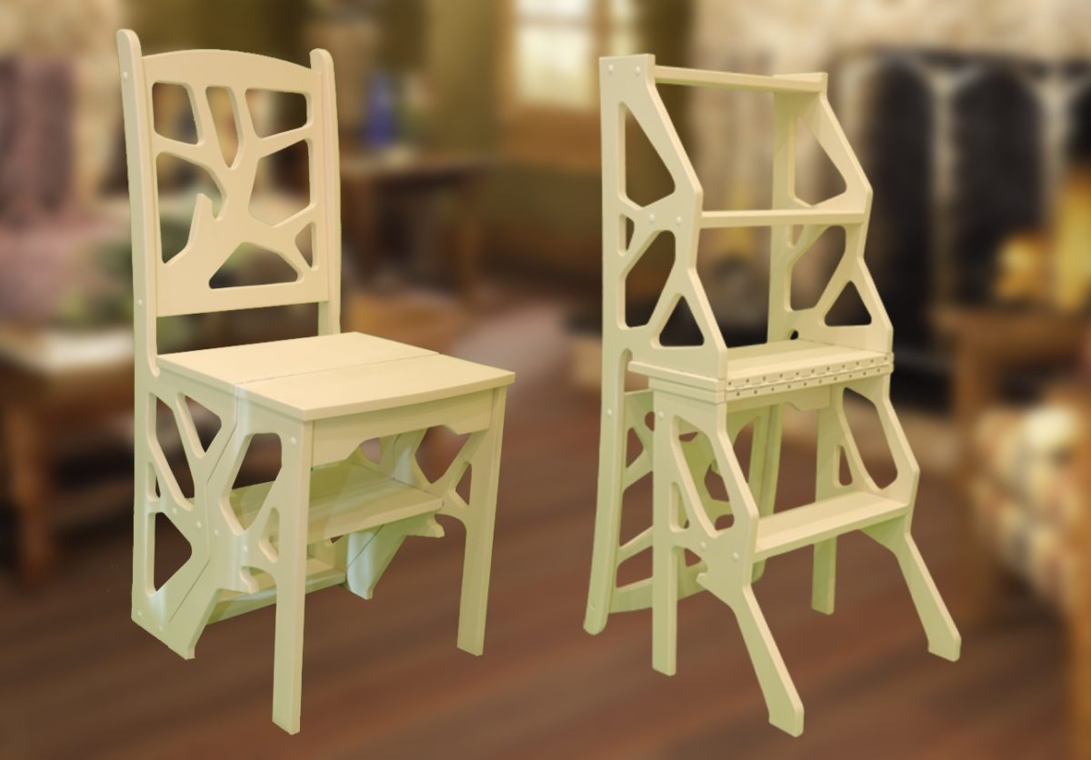 créatif lors de l'assemblage d'une chaise