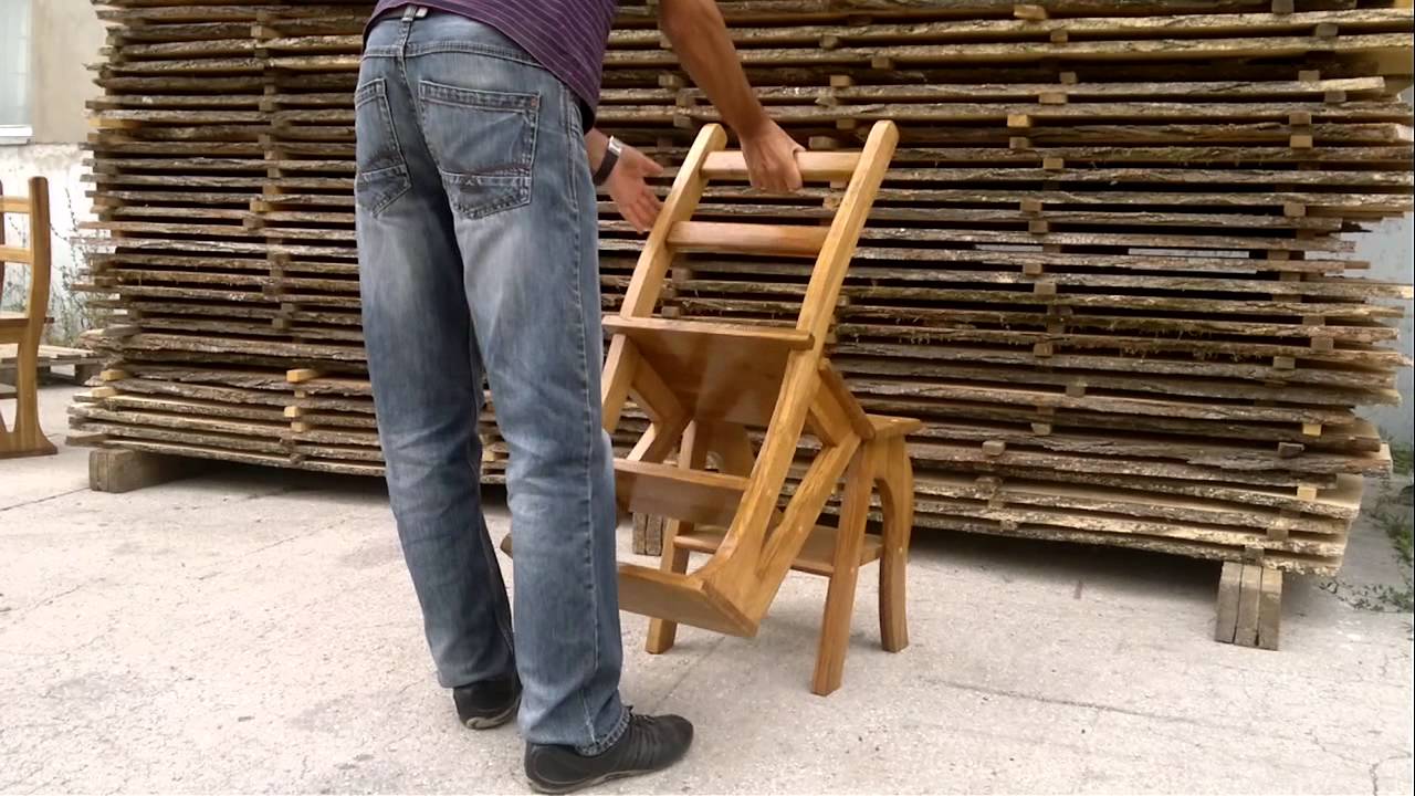 Chaises à escabeau