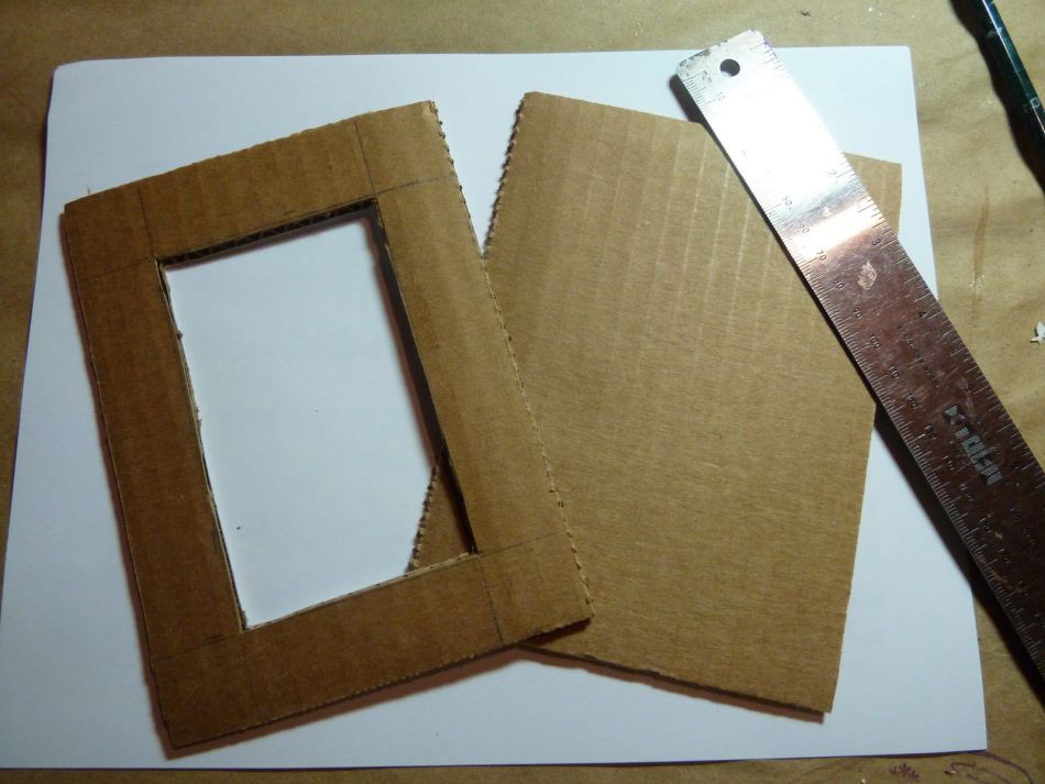 Cadre photo en carton bricolage