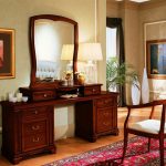 coiffeuse avec design miroir