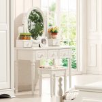 coiffeuse avec miroir design photo