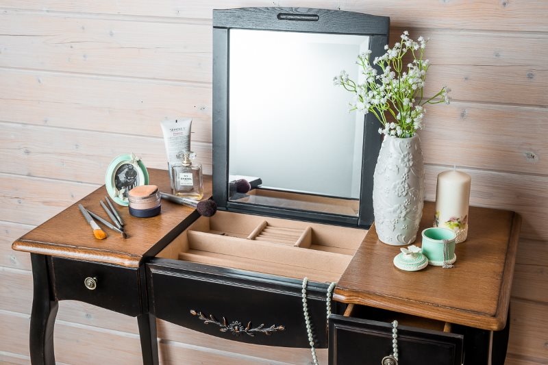 coiffeuse avec miroir photo