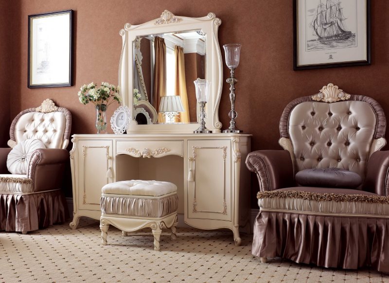 coiffeuse avec miroir