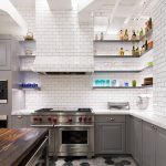 tiroirs de cuisine gris