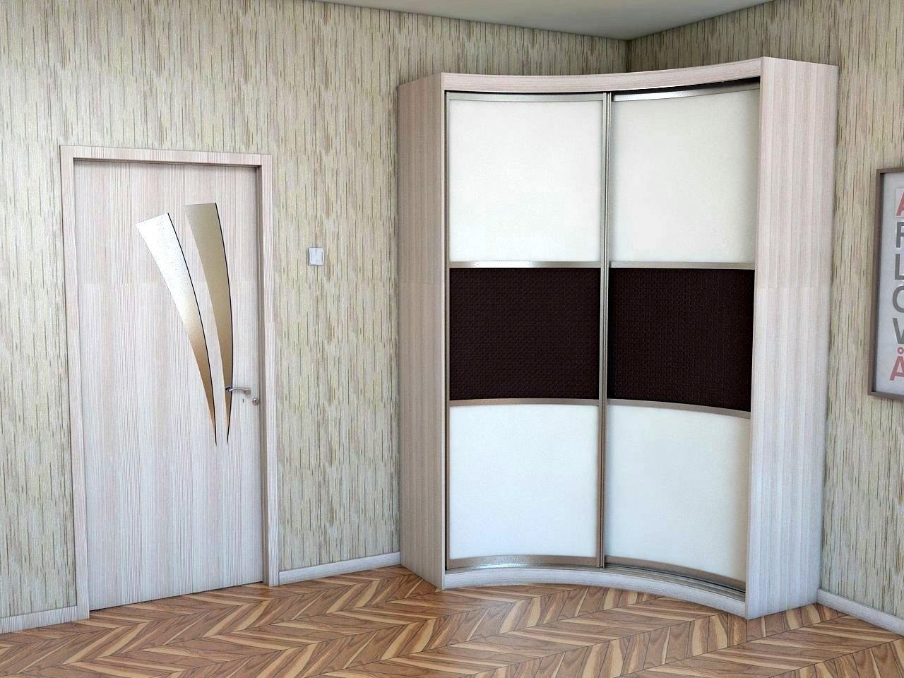 Eckgarderobe schwarz-weiß