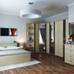 Eckgarderobe beige