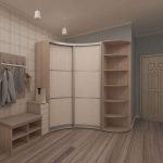 Kleiderschrank im Flur Halbkreis