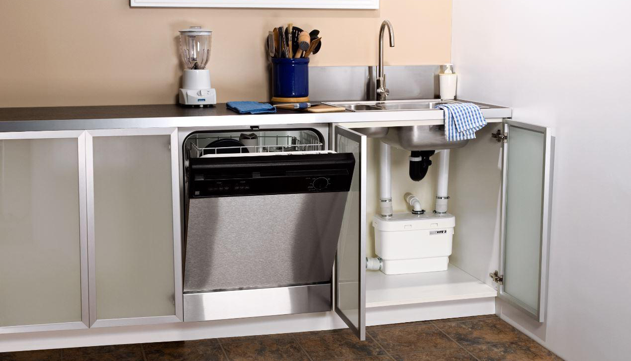 instalar uma máquina de lavar louça na cozinha