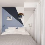 camera da letto stretta bianca