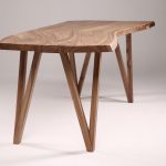 table à manger haute avec coupe à la scie