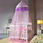 baldakijn baby paars
