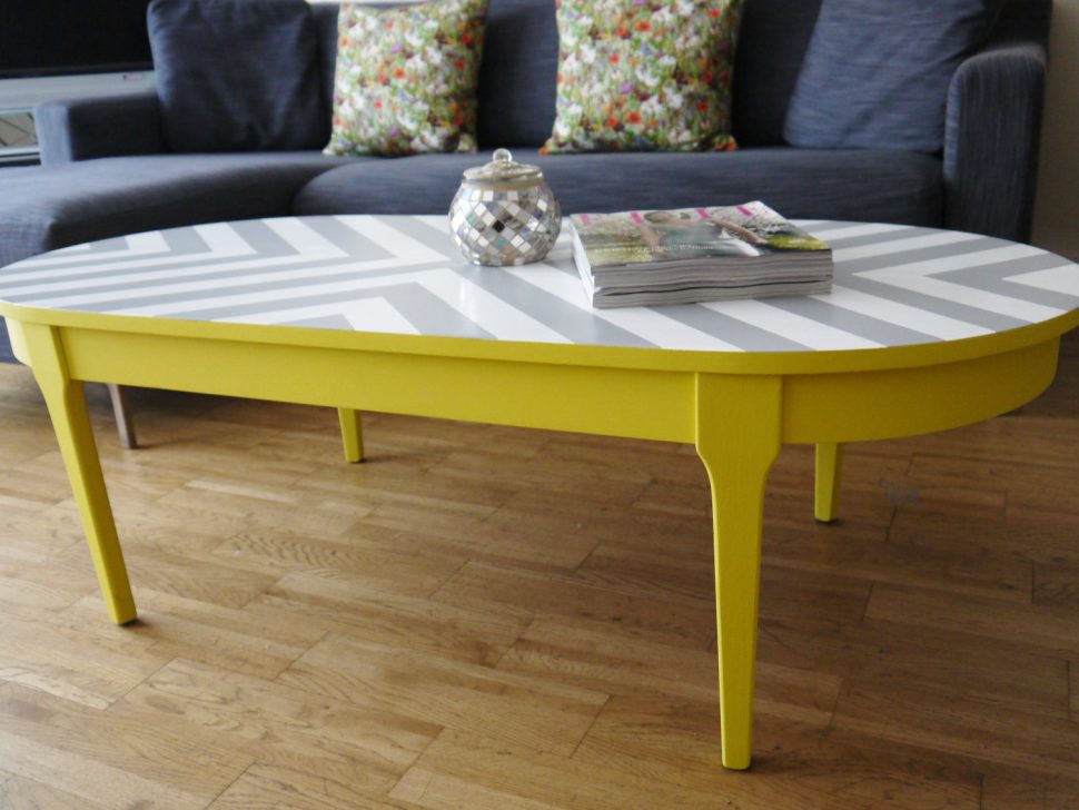 repeindre une table basse