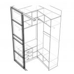 Kleiderschrank Zeichnung