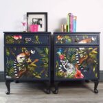 armoire de découpage avec des oiseaux