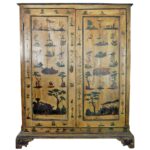 armoire de découpage marron
