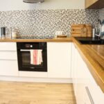 wooden countertop for kitchen photo design