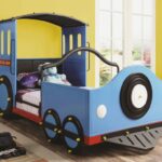 Kinderbettwagen Dampflokomotive