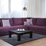 canapé d'angle violet