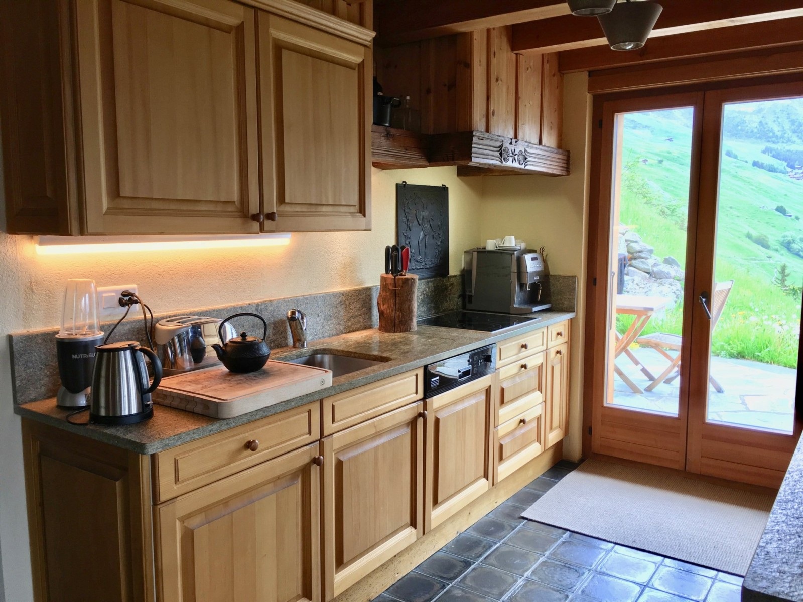 cuisine en bois naturel