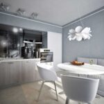 cuisine 12 m avec canapé minimalisme