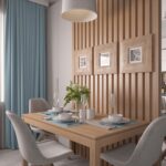 mur près de la table dans les idées de décoration de cuisine