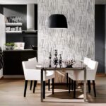 mur près de la table dans les options de photo de cuisine