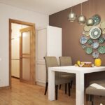 mur près de la table à l'intérieur de la photo de la cuisine