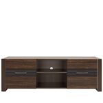 Meuble TV marron et noir