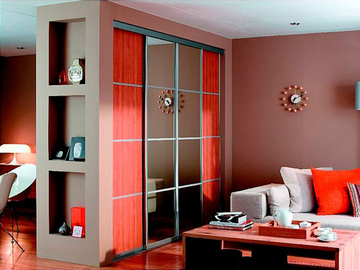Cloison de garde-robe double face