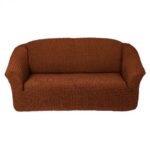 housse de canapé marron