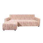 housse euro pour canapé d'angle rose