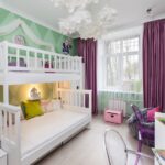 letto a castello per bambini in camera da letto
