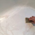 limescale di foto bilik mandi