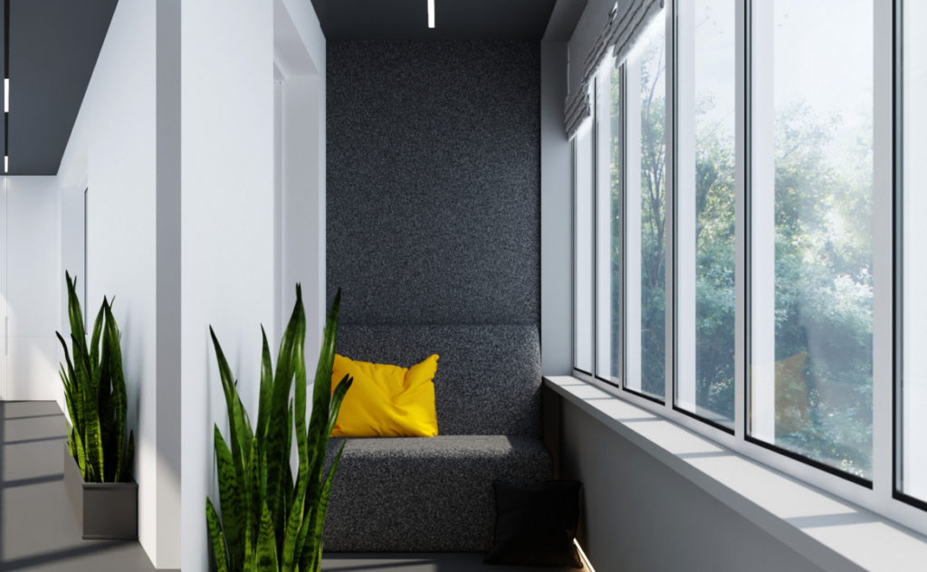 minimalisme dans la conception de balcon