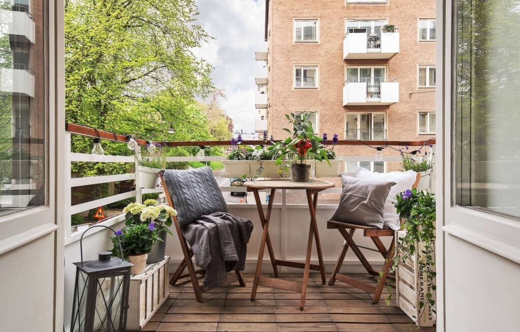 conception de balcon non vitré
