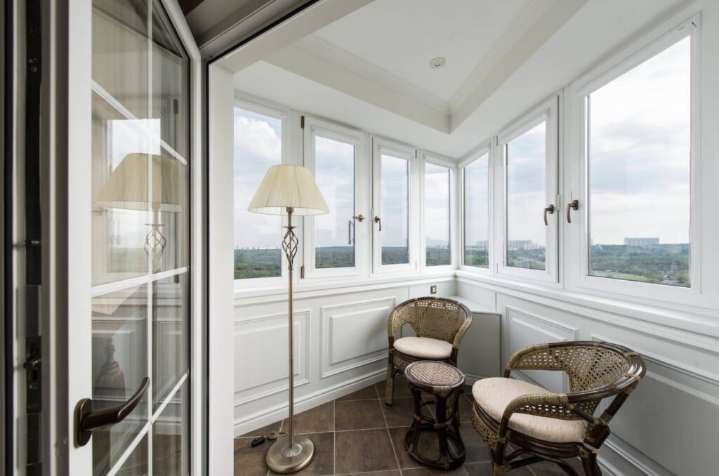 design classique sur le balcon