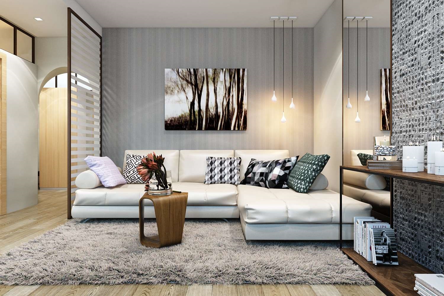 design del soggiorno nell'appartamento